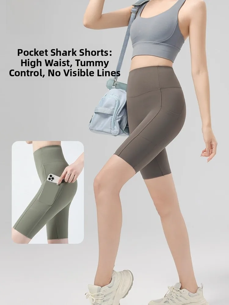 Hoge Taille Ijs Zijde Yoga Broek Vrouwen 2023 Nieuwe Sle Vijfkwart Sport Bot Aped Afslanken Bovenkleding Fitn broek