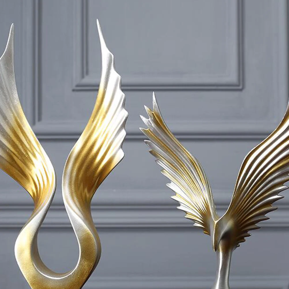 

Eagle Wings Resin Ornaments Creative Design Desktop Decoration Chic Tabletop Adornment for Home Office Living Room Bedroom