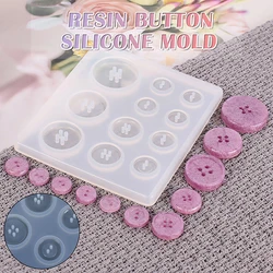 1pc DIY Silicone Pendant Mold Making Jewelry For Resin Necklace Button Mould Craft 8x9cm