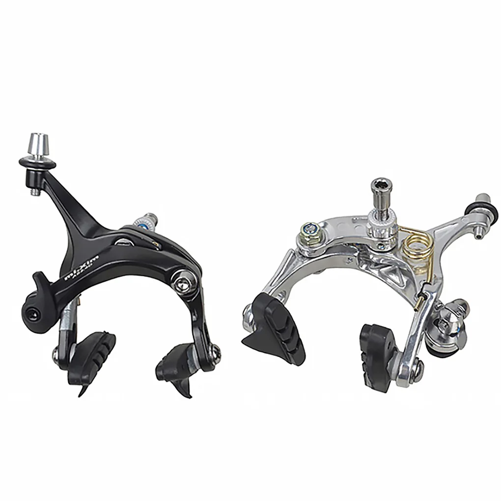 Dual Pivot Brake Caliper Road Bike Aluminum Alloy Brake Clamp Bicycle Accessory  Rear  Black