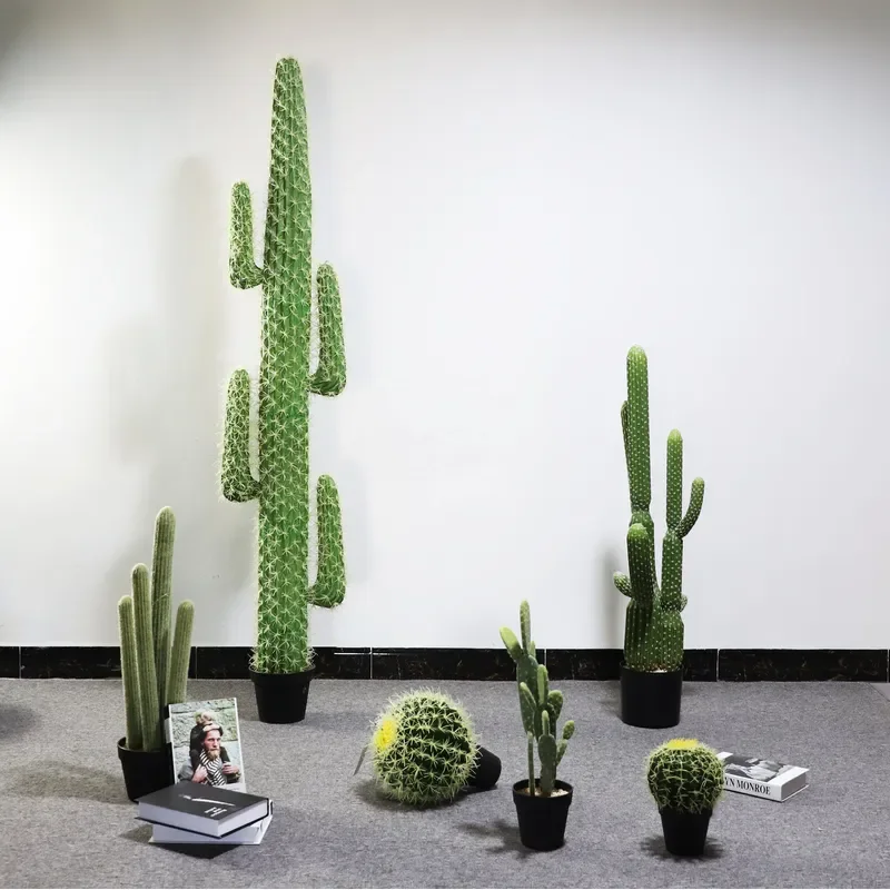 Hot Selling Home Room Landscape Decoration Mini Bonsai Artificial Cactus Plant for Indoor Decor - view 6