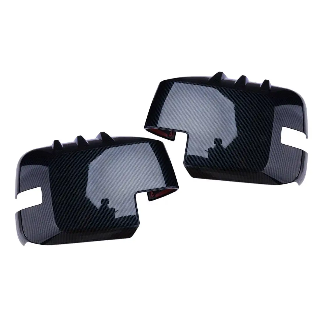 

1 Pair Side Door Rearview Mirror Cover Trim Fit for Ford Bronco 2023 2024 Carbon Fiber Style ABS