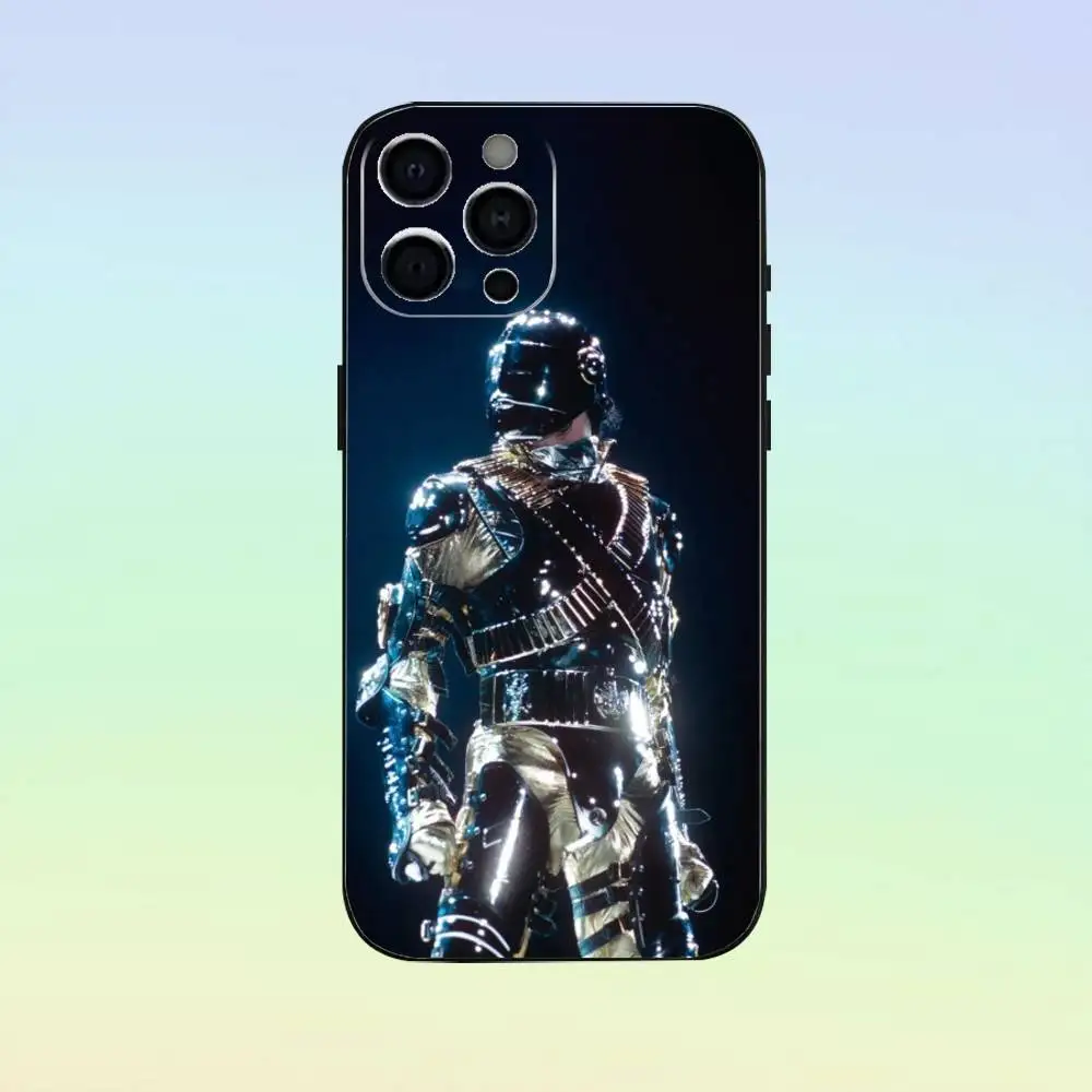 michael jackson Phone Case   For iPhone17,16,15,14,13,12,11 Plus,Pro Max Soft Black Cover