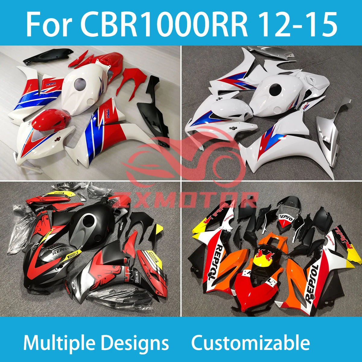 For Honda CBR1000RR 12 13 14 15 16 Dirt Bike Fairngs CBR1000RR 2013 2014 2015 2016 Fairing Kit Injection Motorcycle