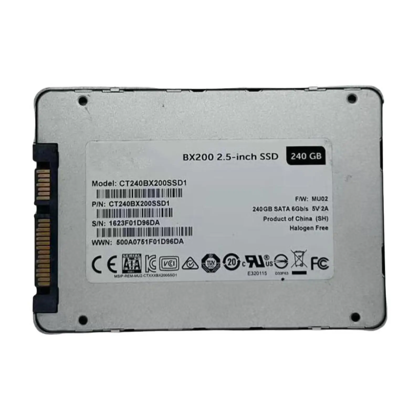 

SSD Solid State Drive 2.5'' 240GB 275GB For Crucia BX200 BX500 MX300