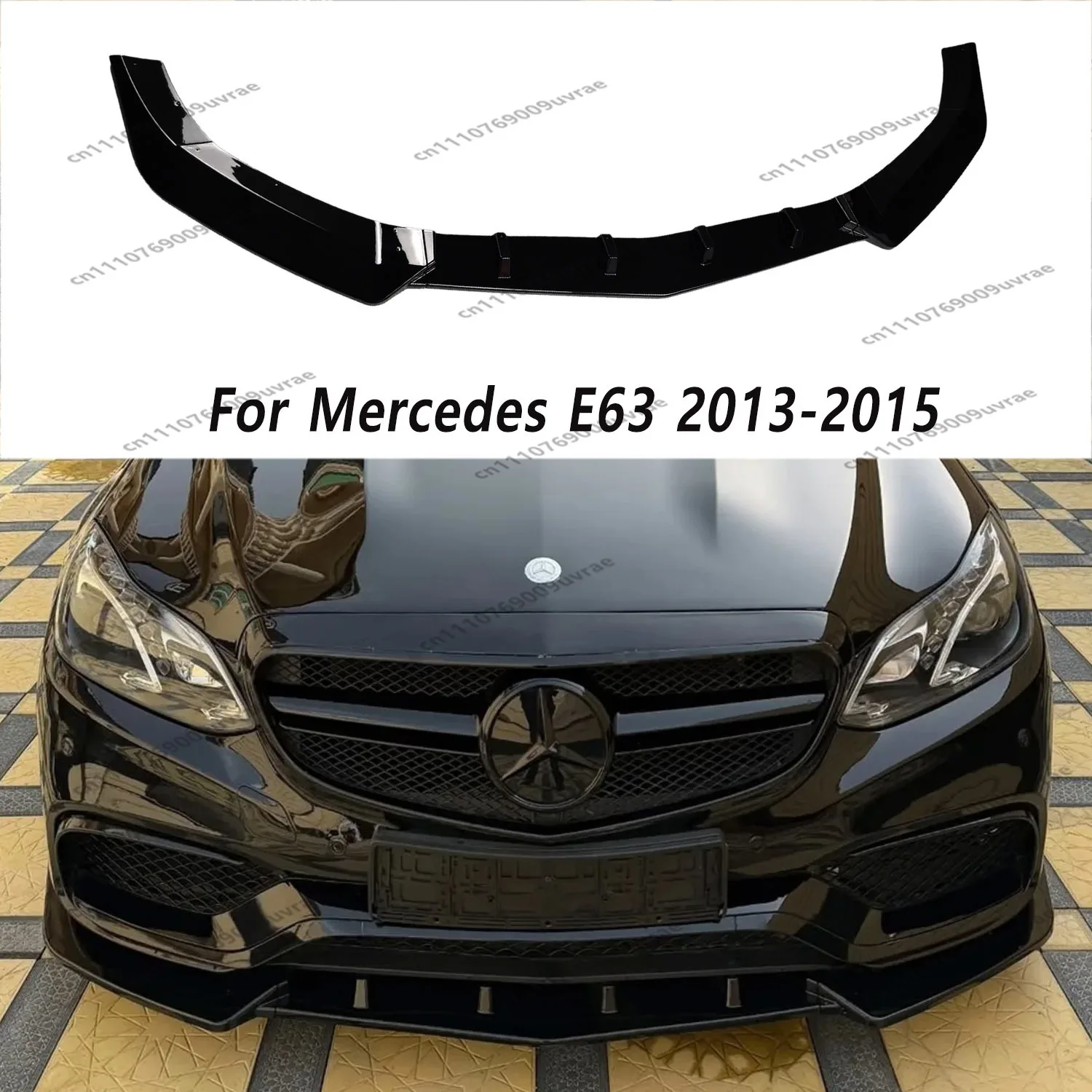 

Gloss Black ABS Front Bumper Lip Spoiler Diffuser Splitter For Mercedes W212 E63 AMG 2013-2015 Facelift Bodyklits Tuning