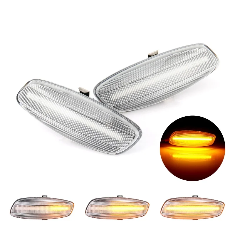 Dynamic Smoke LED Side Marker Signal Light for Peugeot 207 308 3008 5008 for Citroen C3 C4 C5 Car Turn Signal