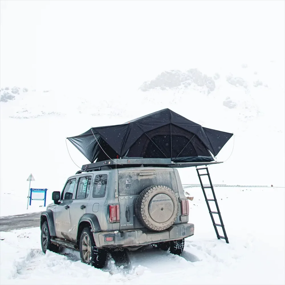

Breathable Anti-Condensation Aluminum Hard Shell Roof Top Tent Lightweight Self-Drive Camping Off-Road 4x4SUV Pickup Heavy Duty