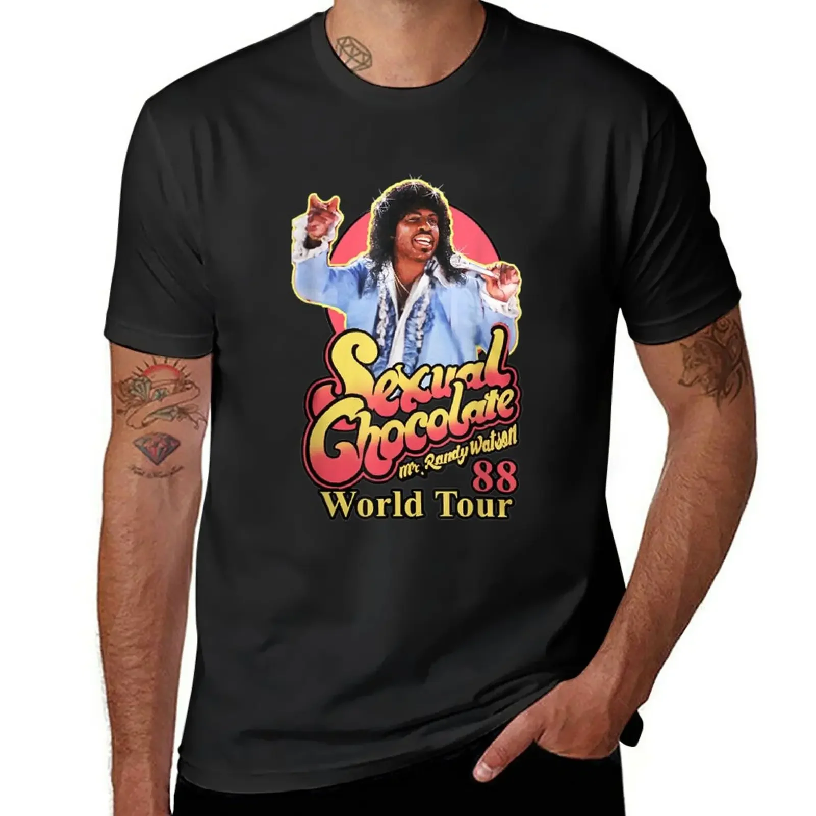 anime Randy Watson sexual Chocolate Coming  America T-Shirt oversized t shirt plus size tops mens graphic t-shirts anime clothes