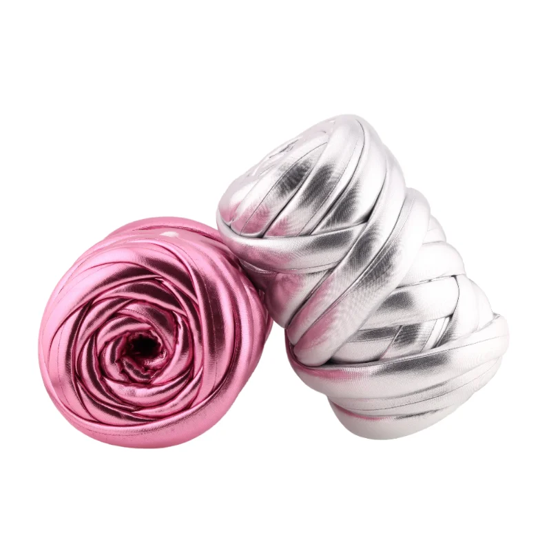 

500g Thick Super Bulky Chunky Imitation Metal Leather Yarn for DIY Knitting Crocheting Thread Yarn for Handmade Bags Shoes Craft