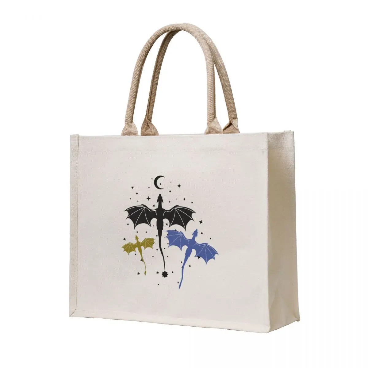 

Trio of Black, Gold and Navy Dragons Tote Bag Cloth bag Canvas personalized tote bag Women's bags