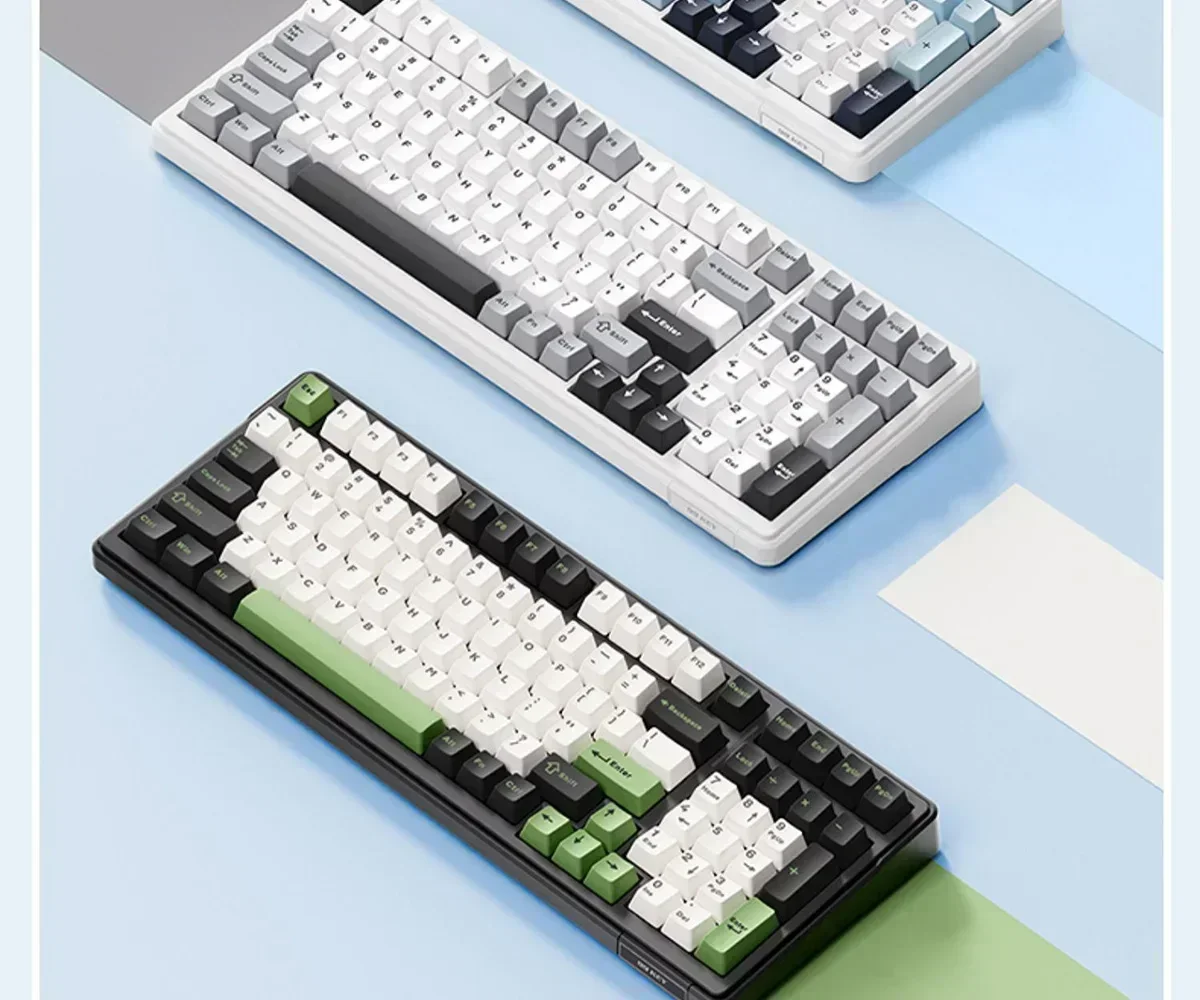 Aula F99 Pro whale sea axis Mechanical Keyboard 98Keys Bluetooth 3Mode Wireless Hot Swappable Keyboard custom PC Accessories