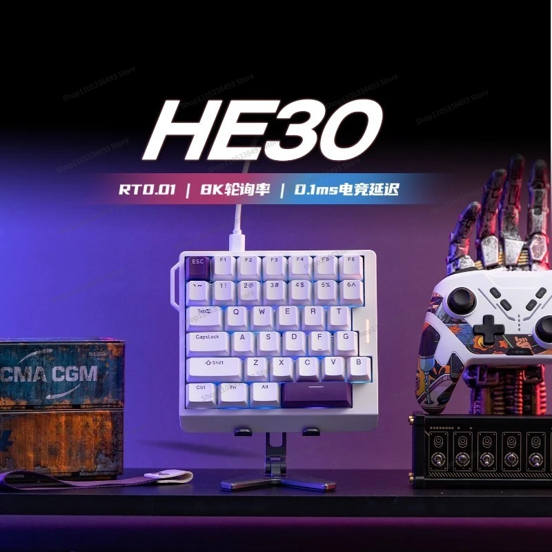 For Dedicated To E-sports Games, Low Latency One-handed Portable Magnetic Axis Keyboard