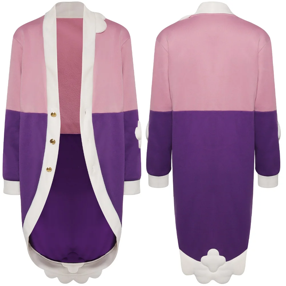 Fantasia Cosplay Escarlate e Violeta Anime para Mulheres, Frieve, Perrin, Lacey, Rika, Aoi Dot, Fantasia, Camisa, Casaco, Halloween, Carnaval