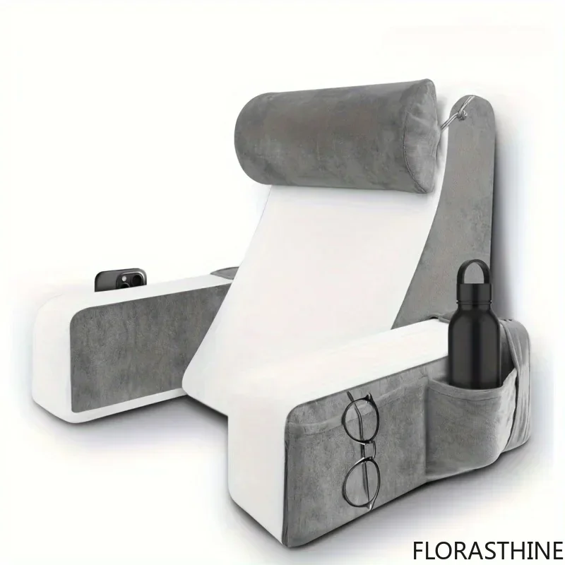 Memory Foam Reading Pillow for Bed Extra Large Arm Rest Pillow Rest Bed for Reading TV Gaming Comfort Chair Cushion