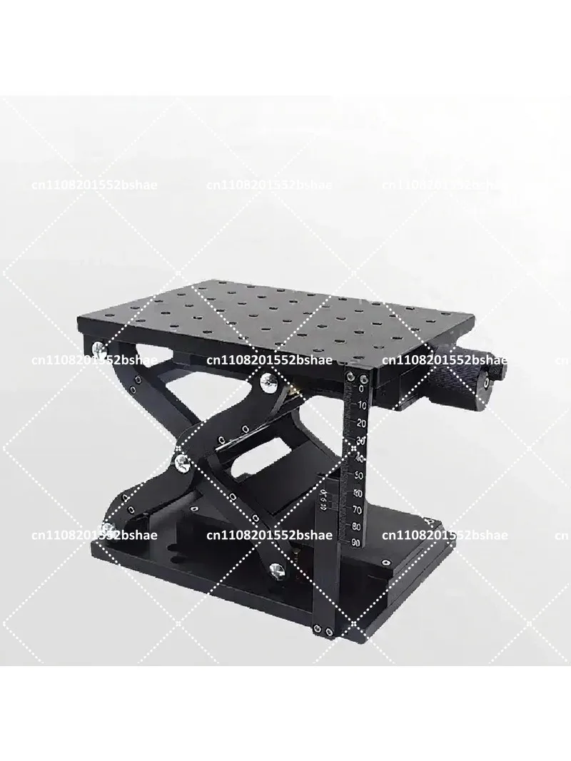 Z-axis Scissor Manual Lifting Workbench Large Stroke Heavy Duty Sliding Table for Optical Experiment Precision