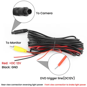Greenyi-Rear Vision Camera Adjustable car, 360 °, AHD, 1920x1080, mini side, front, backup, 170 ° Fisheye Lens, night vision, reverse vehicle 6 Main Sales Kit Camera 360 CAR - №6