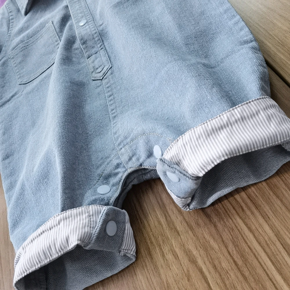 IENENS Newborn Clothes Jumpsuits Baby Cotton Rompers Short Sleeves One-pieces 0-18 Months Soft Suits Toddler Clothing Sets