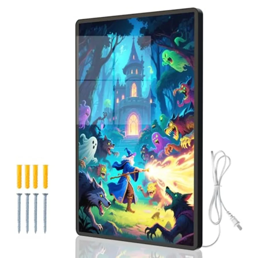 

Светодиодная рамка для рекламных плакатов в кинотеатрах, прозрачный акрил с белой отделкой, яркое равномерное освещение для цифровых вывесок