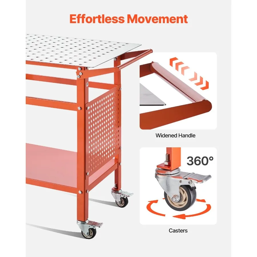 Tavolo per saldatura Tavolo per banco di saldatura 40x24 con capacità di peso statico di 800 libbre