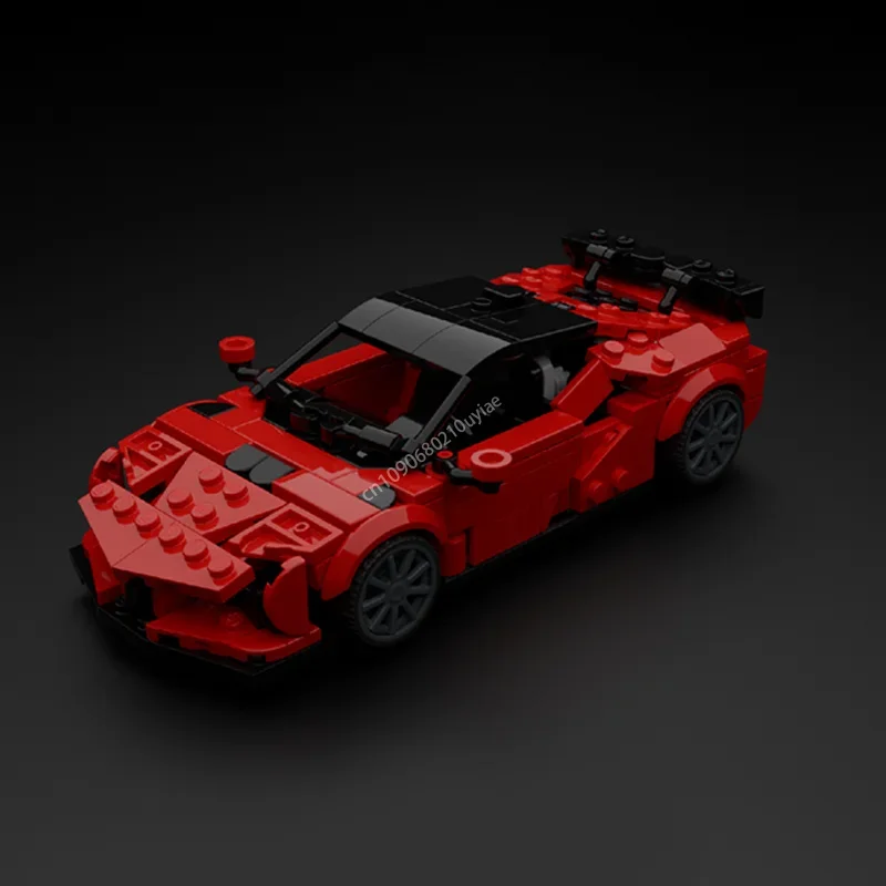

MOC Ferraried SF90 XX Stradale гоночный спортивный автомобиль скорость чемпион гонщик строительные блоки кирпич креативная гаражная игрушка