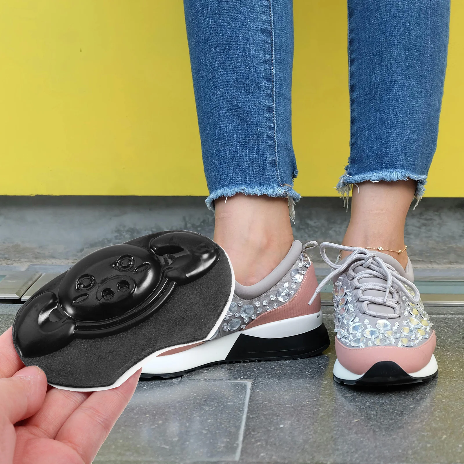 

1 Pair Anti-Skid Heel Pads Wear Resistant Silicone Cushions For High Heels Comfortable Invisible Inserts Replaceable Heel Liners