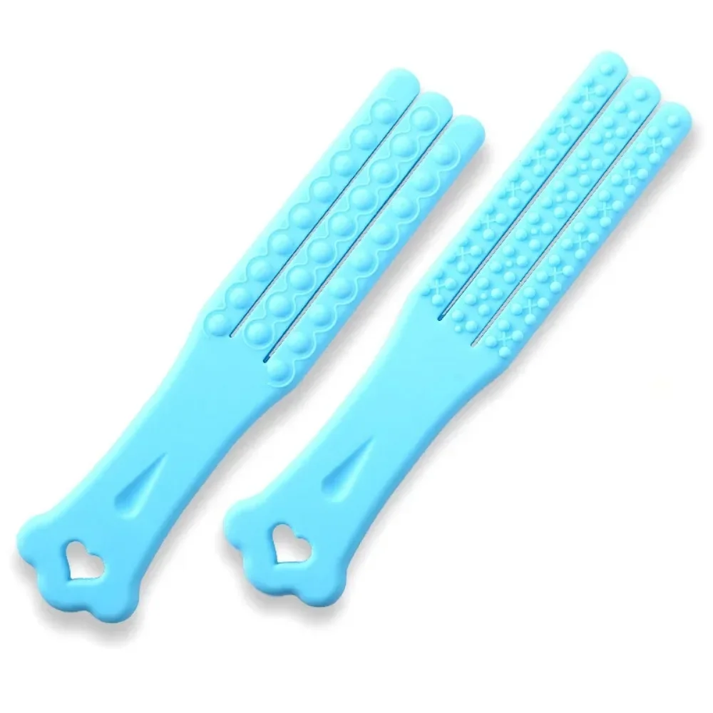 مساج Massage Stick Silicone Guasha Three Fingered Racket Massage Tools Meridian Clapping Stick Body Relaxation Massager 마사지