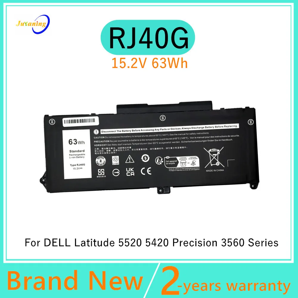 

RJ40G Laptop battery For Dell Latitude 14 5420 15 5520 3560 Series 01K2CF 075X16