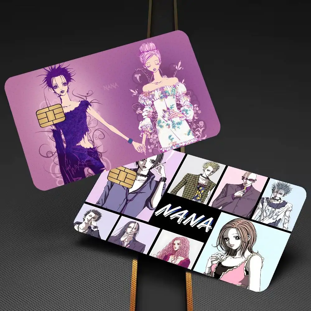 Anime NANA Cartoon Credit Card Skin Stickers for Bank Card Bus Metro Card Sticker Waterproof Women Gift