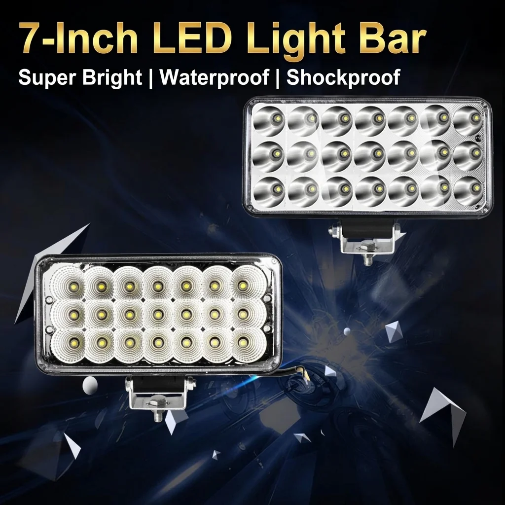 

12V-80V LED Headlight Spotlight High Brightness IP68 Waterproof Driving Lamp for Motorcycle E-Bike Car Truck