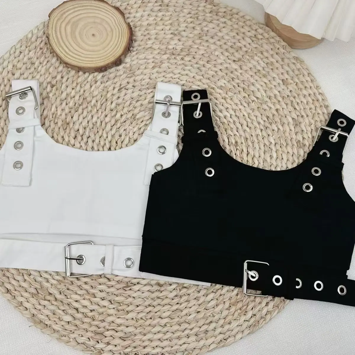 

Girl Top Korean Workwear Jazz Outerwear Camisole Vest Spring Summer 2025 New Children Interior Fashionable Short Top