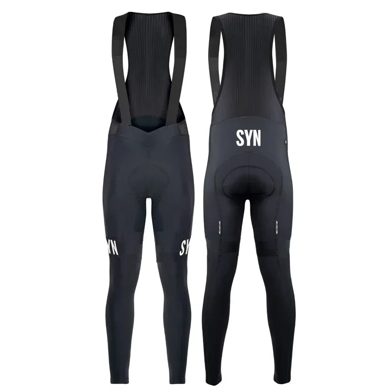 syn-classic-black-bib-trousers-spring-autumn-lycra-material-high-quality-road-cycling-men's-bottoms-unisex-cycling-trousers