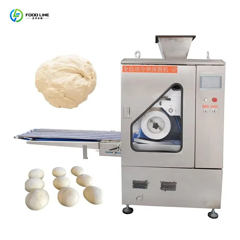 Pizza Dough Divider Machine Automatic Rounder Roller Countertop Bakery Equipment for Small Pizzeria Shop