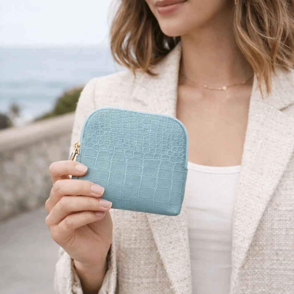 Portable PU Leather Jewelry Packing Bag Large Capacity Solid Color Mini Cosmetic Bag Organizer Square Jewelry Storage Case Gift