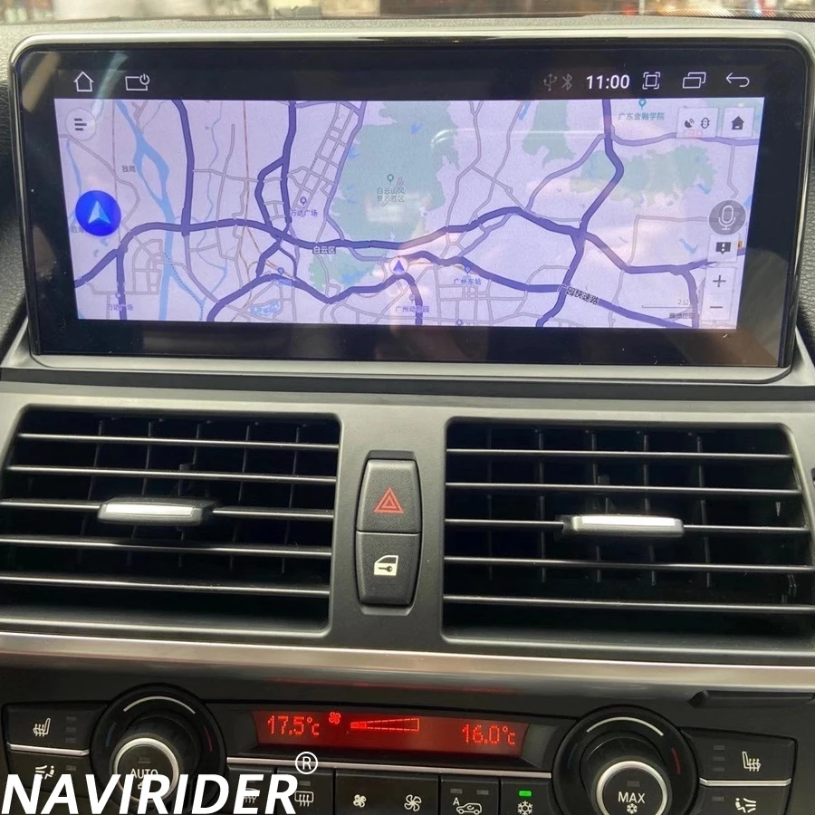 Android 15 Stereo Ekran 10.25" Auto Radio Samochodowe Do BMW X5 E53 X6 E70 E71 2007-2013 System CIC CCC Carplay Video Nawigacja GPS