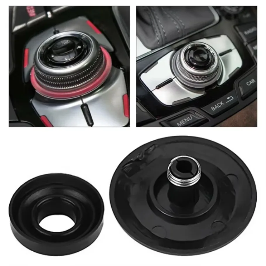 Fir for Audi A4 2010-2015 A5 S4 S6 Q5 Q7 A6 S6 Bright Black MMI Knob Joystick Button Repair Kit 2008-2011 8K0998068A 4F0919069A