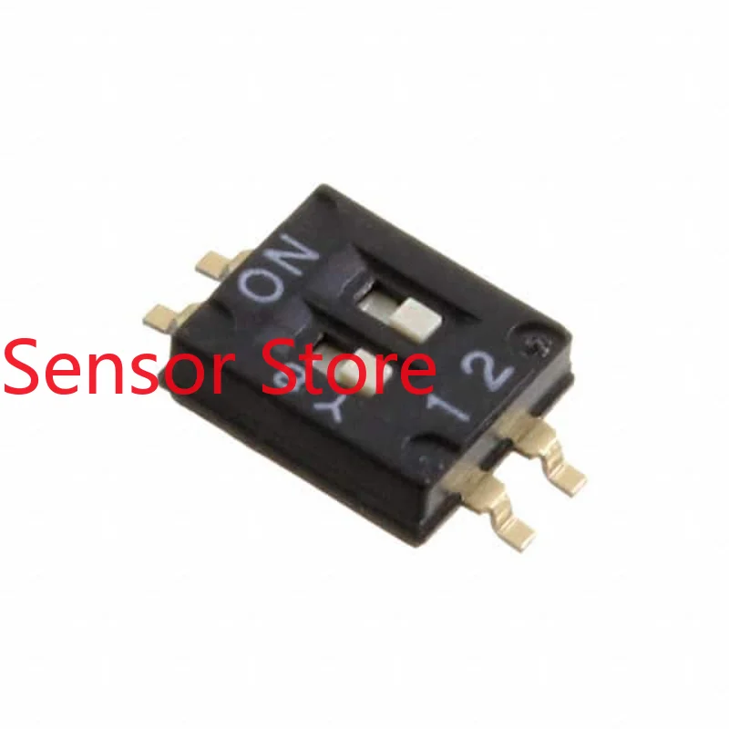 10PCS A6H-2101 Military Grade SMD Dial Switch 2-position 2P Ultra Small Slim 1.27mm