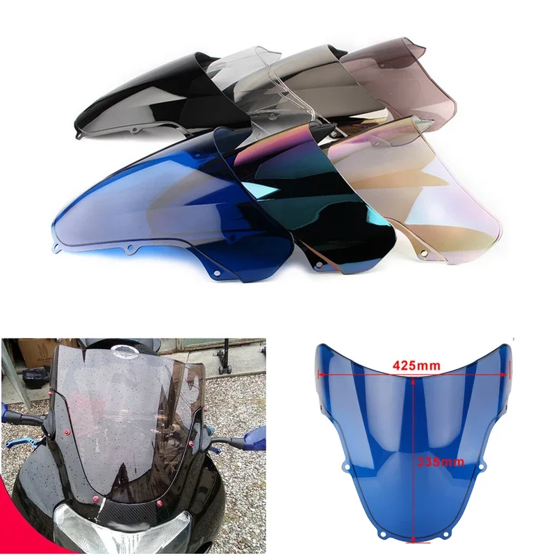 Motorcycle Screen Double Bubble Windshield Deflector Protector WindScreen For Suzuki GSXR GSX-R 1000 600 750 K1 K2 2000 -2003 01