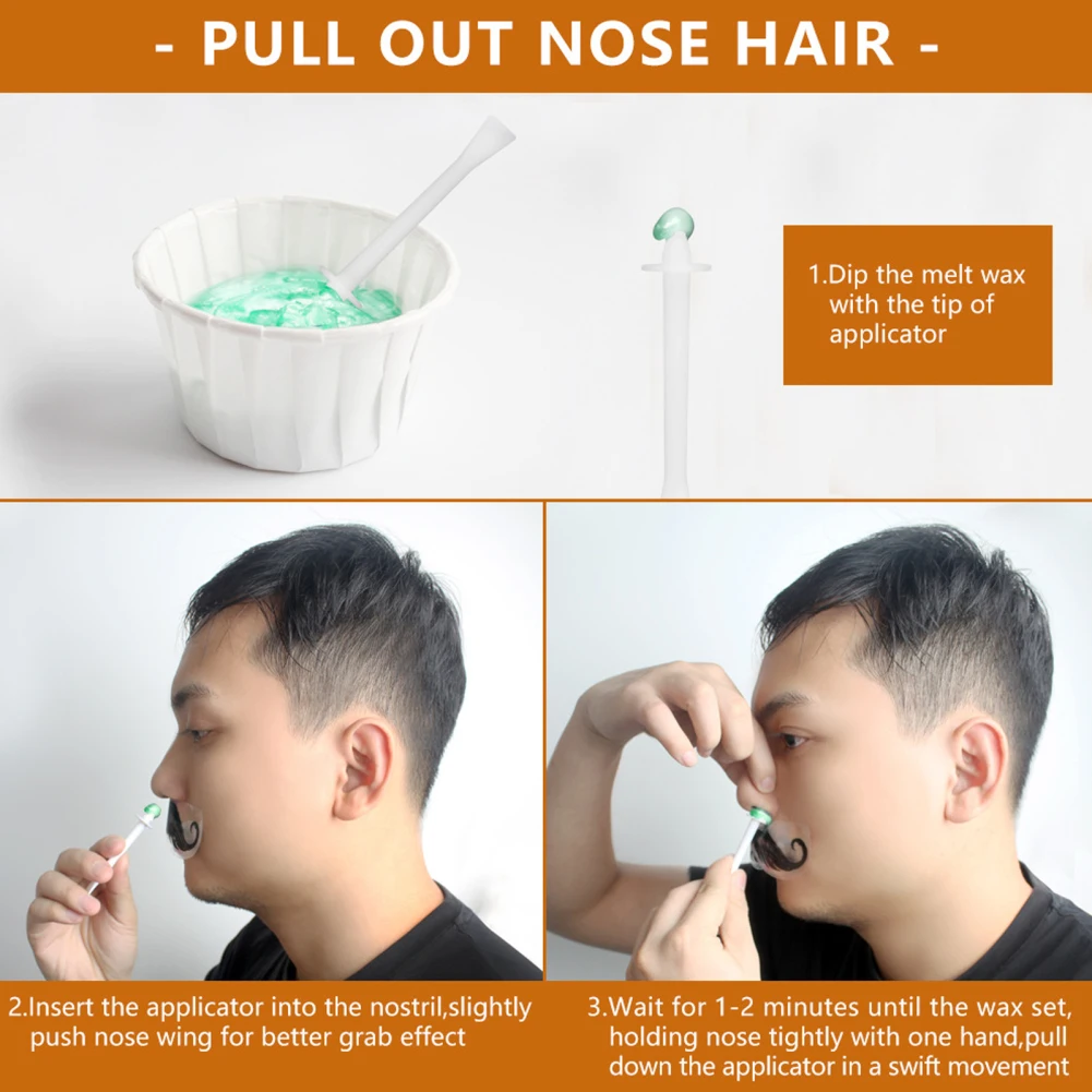 1pcs Nose Wax Kit Nose Ear Hair Instant Removal Wax Stick Set Multifunctional Safe Quick Nostril Waxing Tool Wholesale