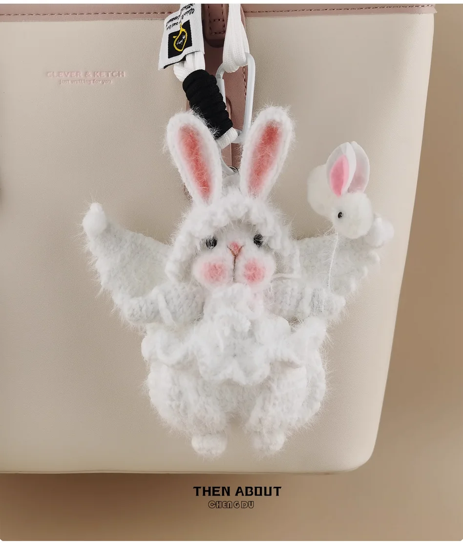 Cute angel candy rabbit doll bag pendant pendant backpack bag pendant doll gift