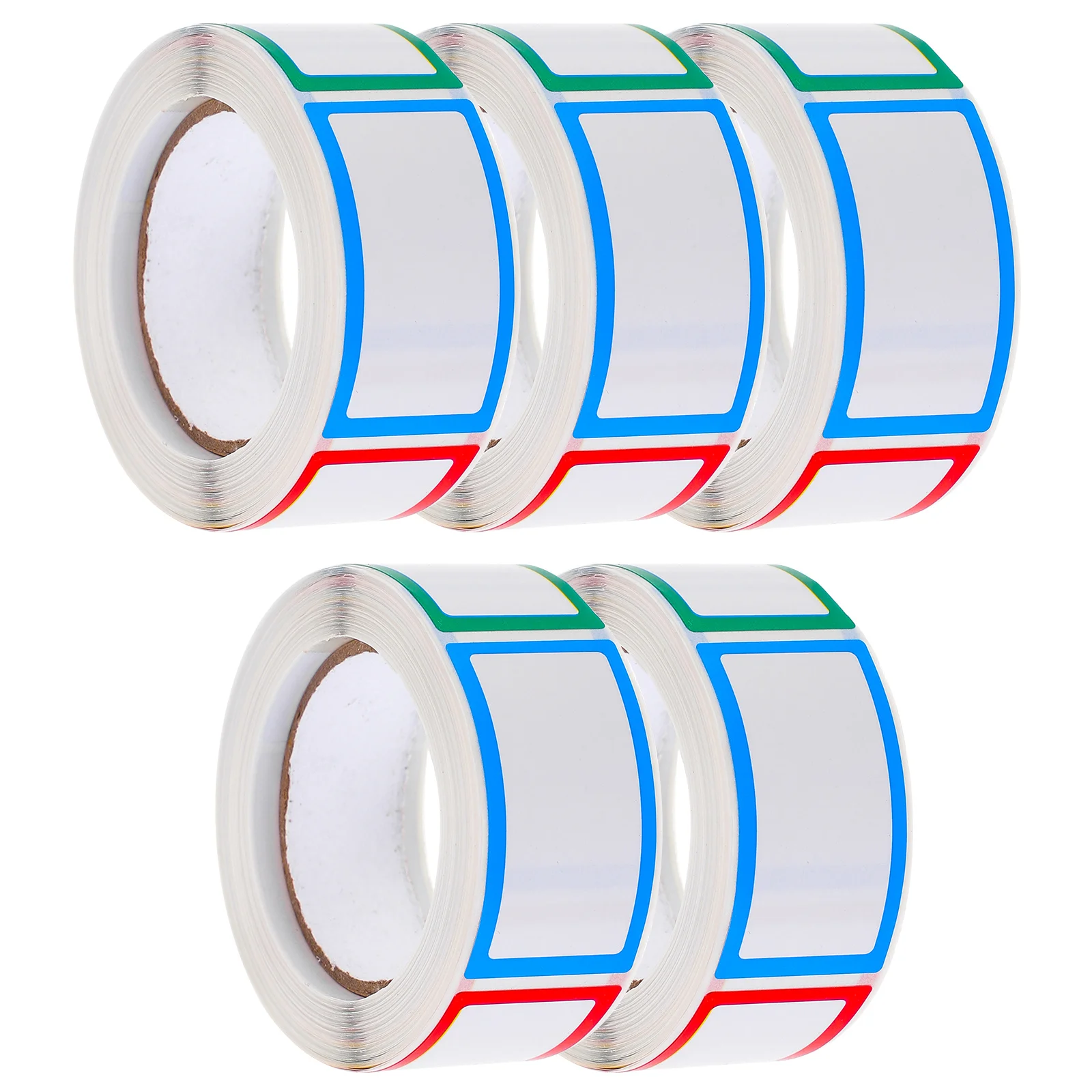 

5 рулонов пустой этикетки-наклейки, компактная классифицированная бирка, портативная записываемая наклейка на бутылку для офисного использования, удобная секретная бирка