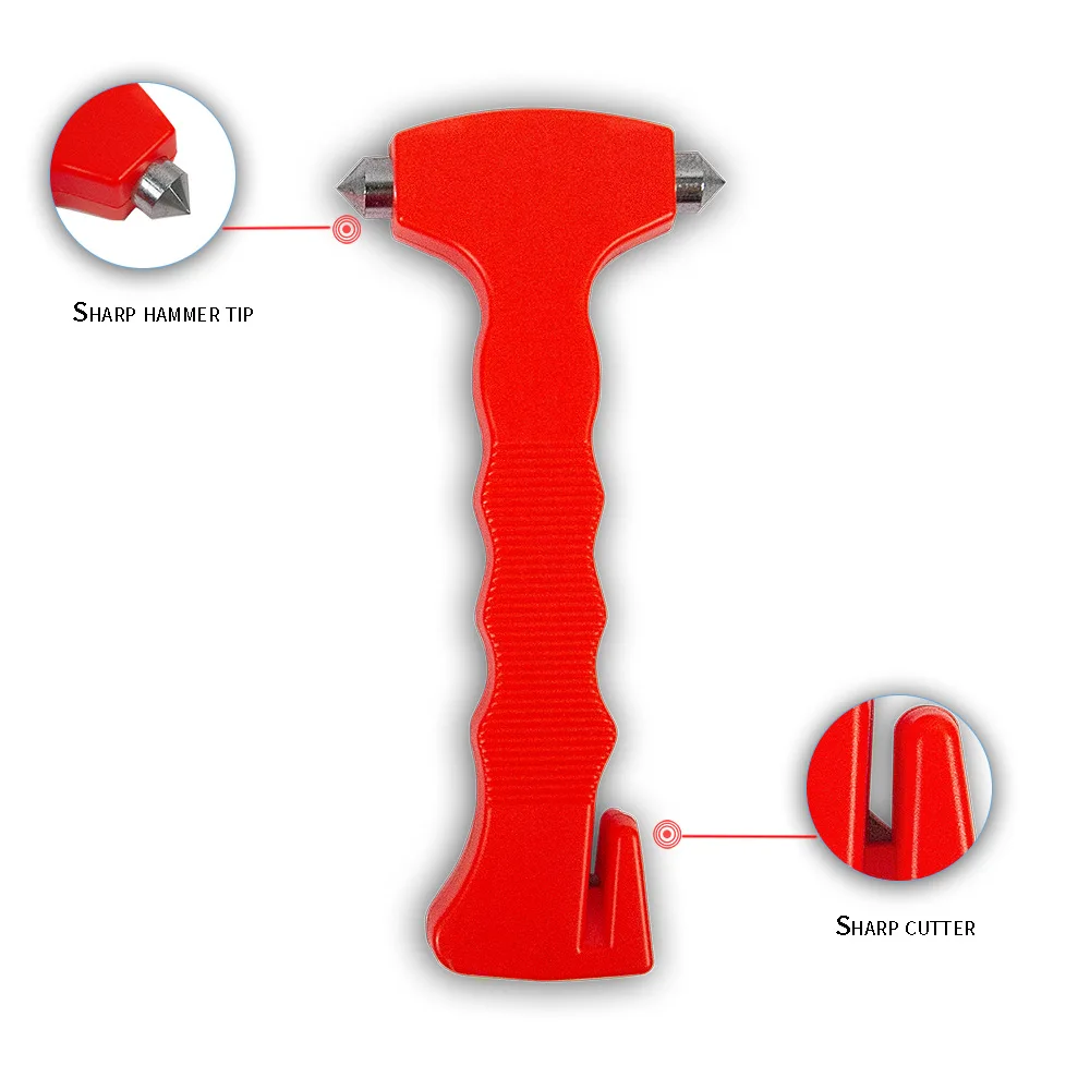 Universal Multifuncional Car Safety Hammer, Window Breaker, Martelo de resgate, Ferramenta de emergência, Assentos Belt Cutter, Escape