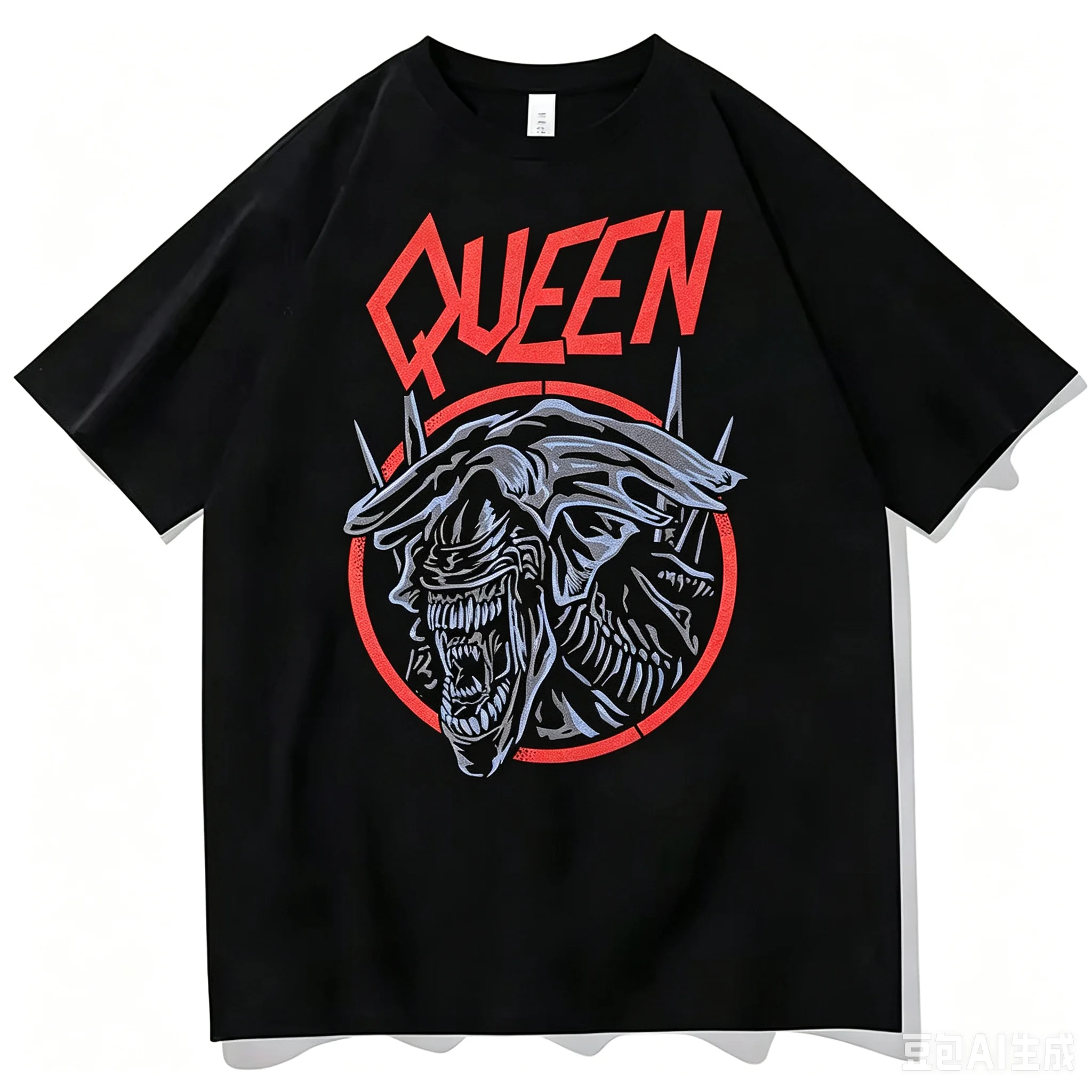 Alien Xenomorph Queen Movie Graphic T-shirt Men Cotton Film Fan Loose Oversized Street Casual Daily Short Sleeve Tops
