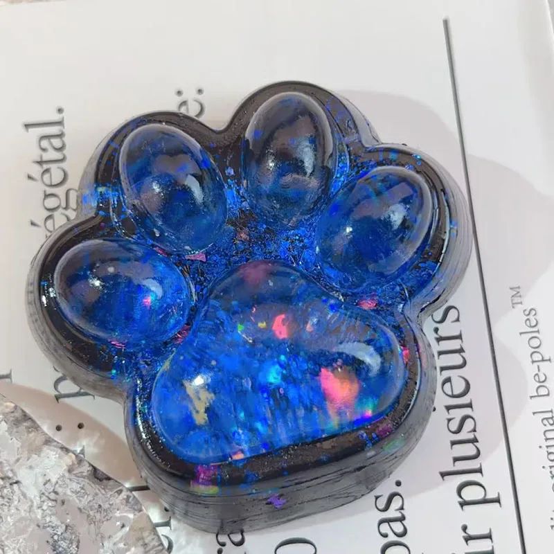 Squishy Niedliche Katzenpfote Fidget-Spielzeug Langsam Zurückfederndes Stressabbau-Drückspielzeug Weiche Katzenpfote Quetschspielzeug für Kinder Feiertagsgeschenke