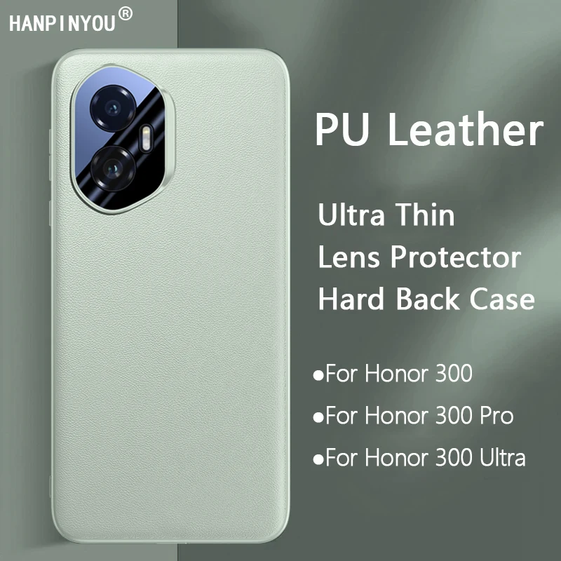 حافظة هاتف جلدية فاخرة رفيعة للغاية لهاتف Honor 300 Pro واقي عدسة الكاميرا الخلفية الصلبة الناعمة من مادة البولي يوريثان Funda #1