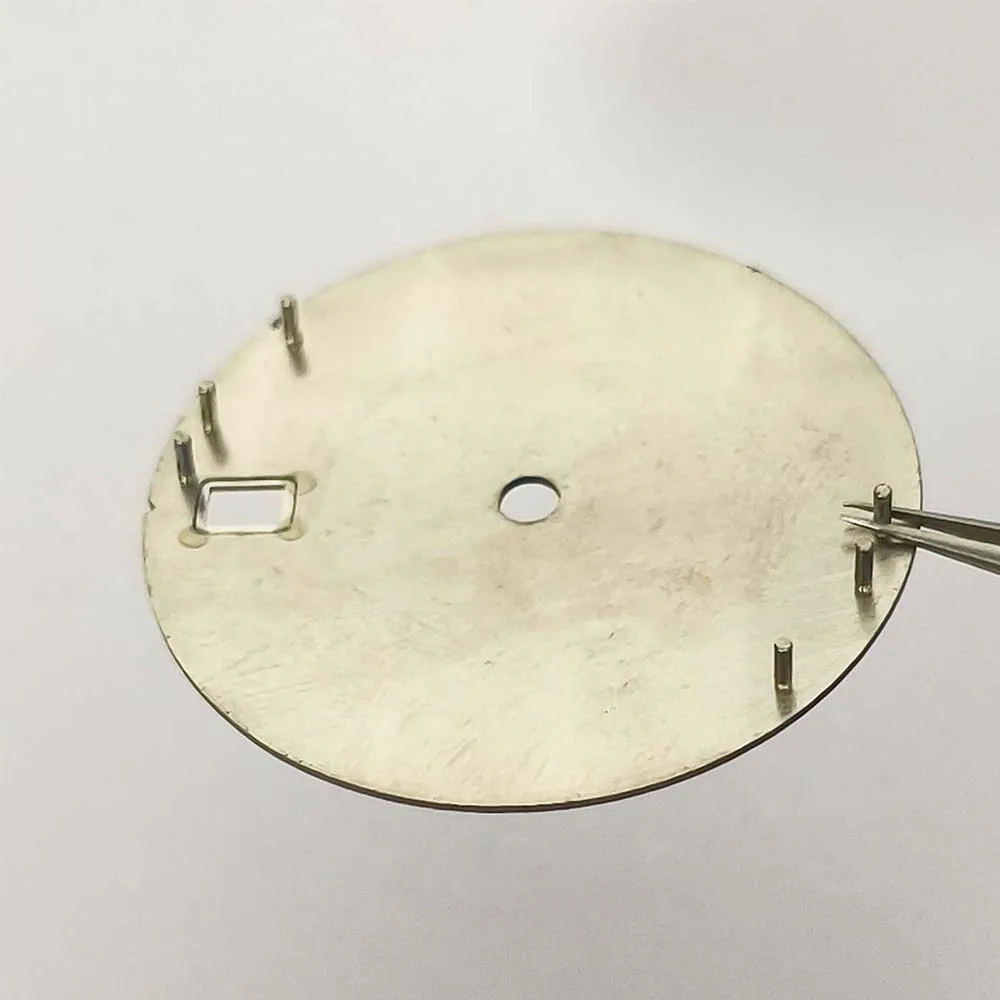 Esfera de reloj esmerilada de 28,5mm, esfera luminosa verde, esfera de calendario único + manecillas de reloj para movimiento NH35 NH36 4R 7S