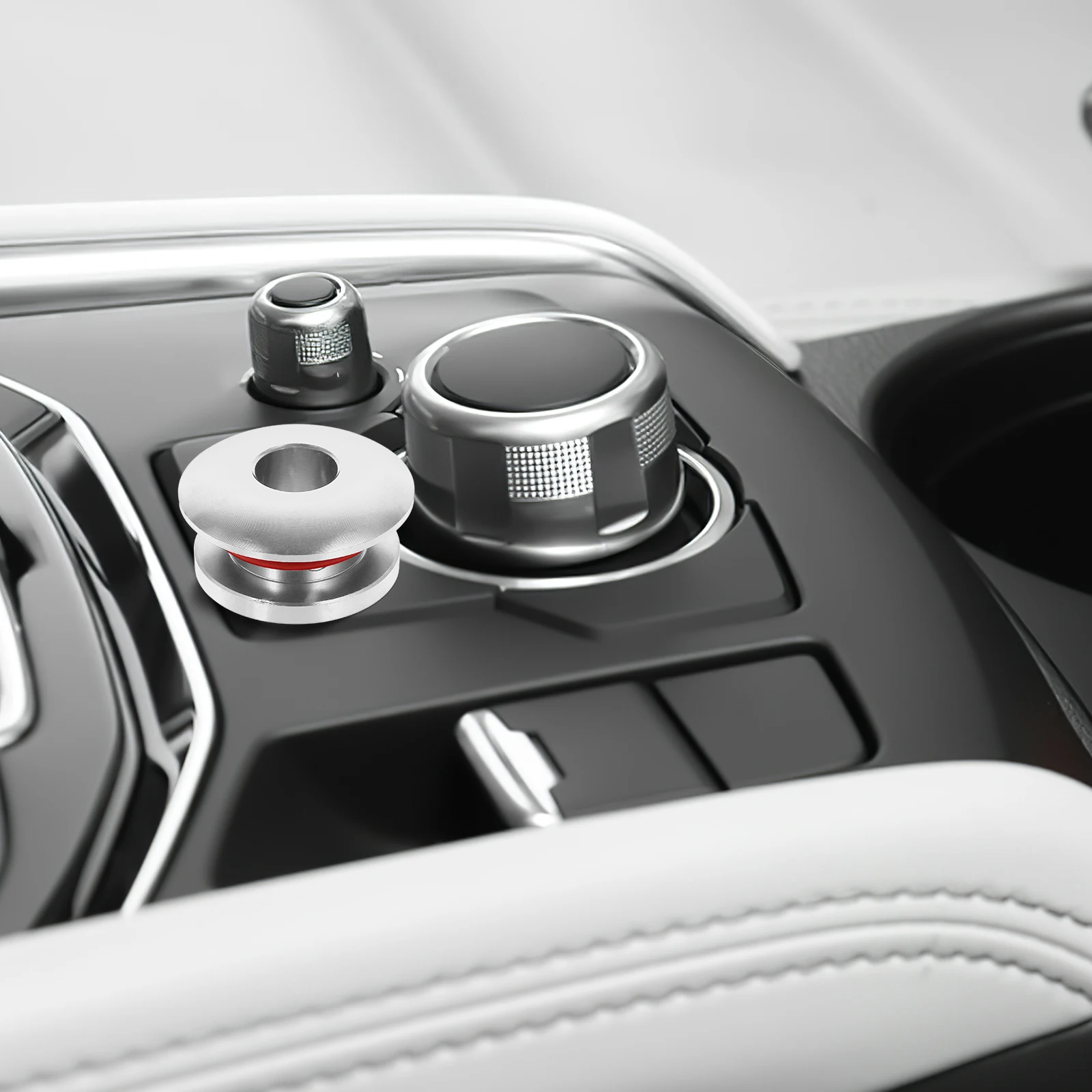 

Universal Aluminum Alloy Shift Boot Collar Durable Car Interior Accessory Precise Gear Shift Retainer Manual Transmission