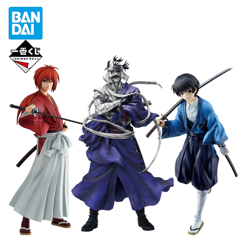 

In Stock Original Ichiban Kuji Rurouni Kenshin HIMURA KENSHIN Shishio makoto Seta Soujirou Anime Figure Model Doll Ornament Gift