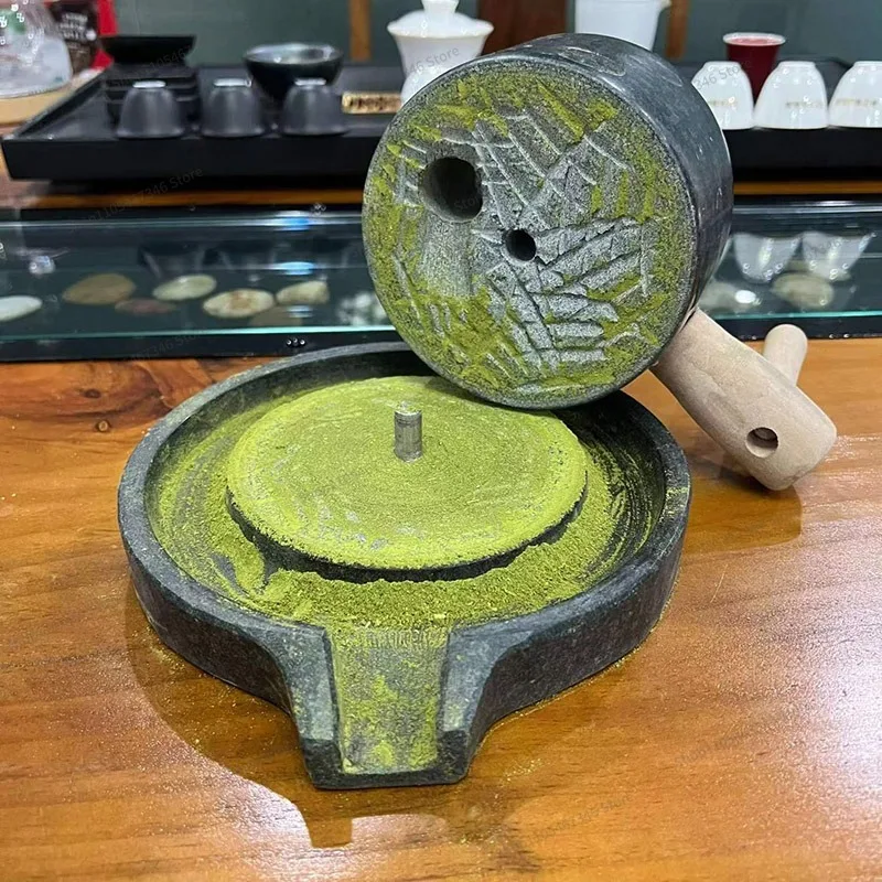 For Order Tea Matcha Stone Mill Kindergarten Early Education Household Handmade Teaching Bluestone Small Stone Mill Winery