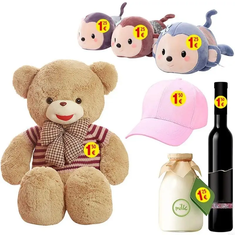 97QD 500 قطعة من ملصقات أسعار ملصقات أسعار المرآب وملصقات التسعير لسوق السلع المستعملة